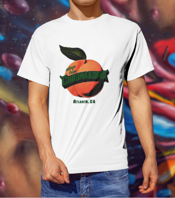 Greetings From Chromakopia Atlanta GA Peach T-Shirt
