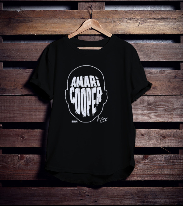Amari Cooper Bold Head Graphic NFL T-Shirt