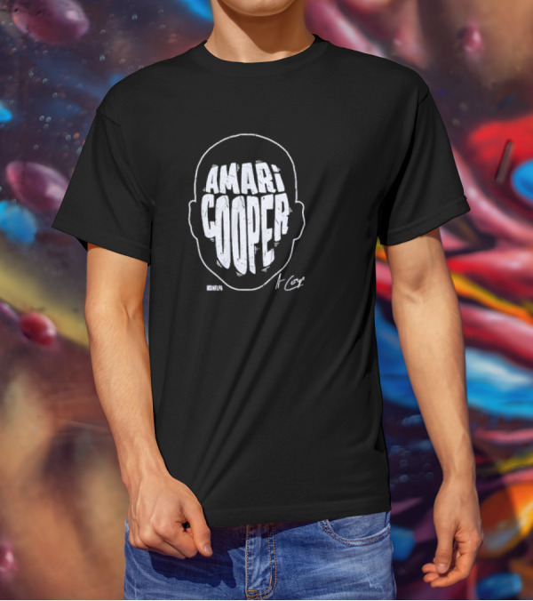 Amari Cooper Bold Head Graphic NFL T-Shirt
