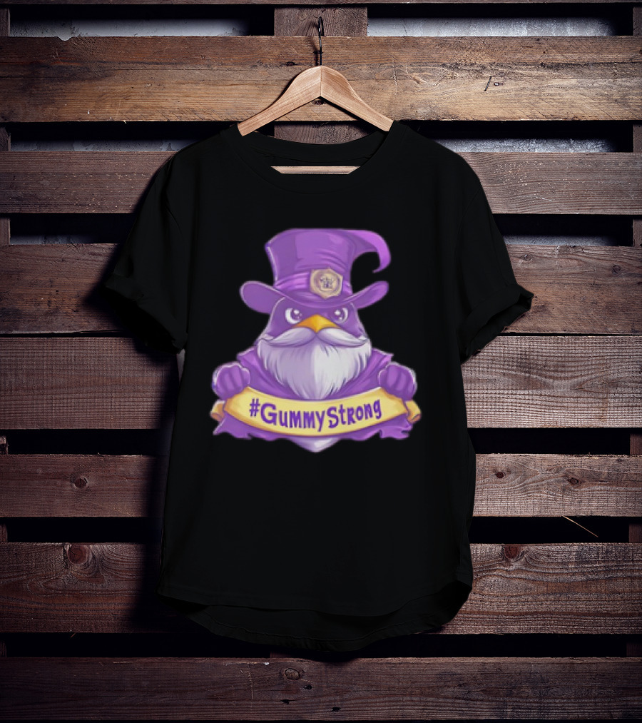 GummyStrong Purple Wizard Owl Emblem T-Shirt