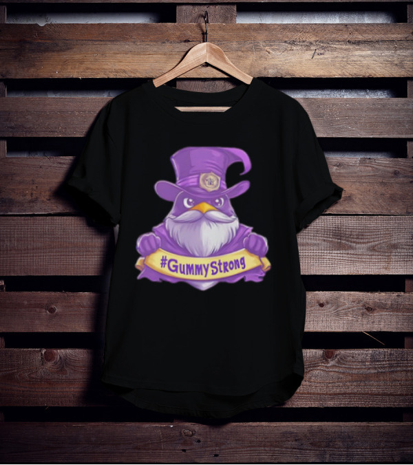 GummyStrong Purple Wizard Owl Emblem T-Shirt