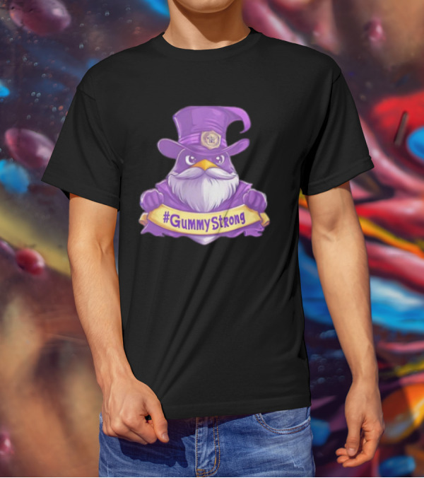 GummyStrong Purple Wizard Owl Emblem T-Shirt