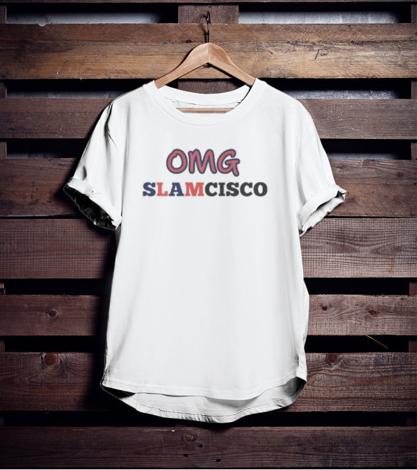 New York Mets OMG SLAMCISCO Francisco Lindor Baseball T-Shirt