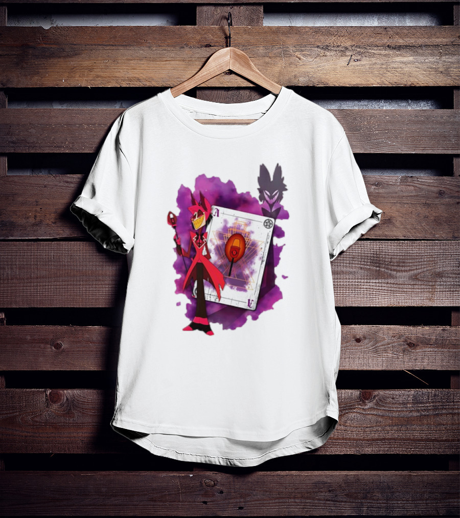 Lilac Ace In The Hole Hazbin Alastor T-Shirt