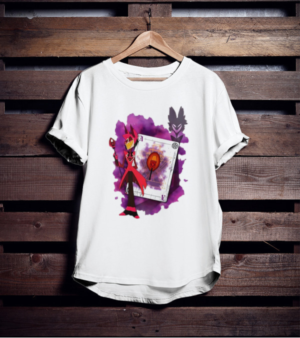 Lilac Ace In The Hole Hazbin Alastor T-Shirt