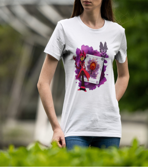 Lilac Ace In The Hole Hazbin Alastor T-Shirt