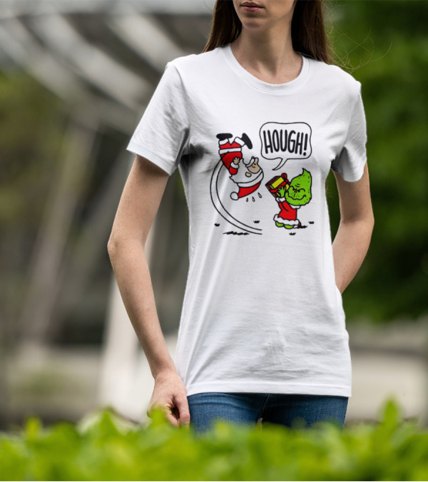 Santa Claus And The Grinch Hough Christmas Peanuts Crossover Not Your Gift T-Shirt