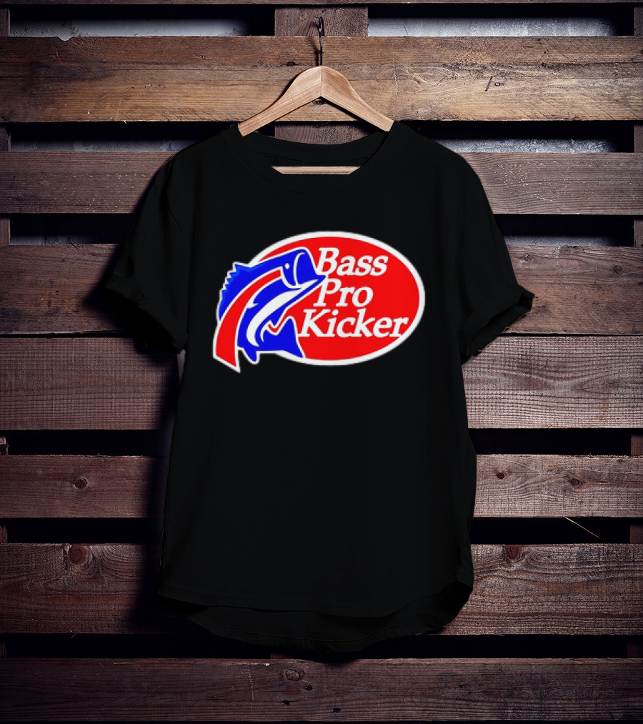 Bass Pro Kicker Red Blue Fish T-Shirt