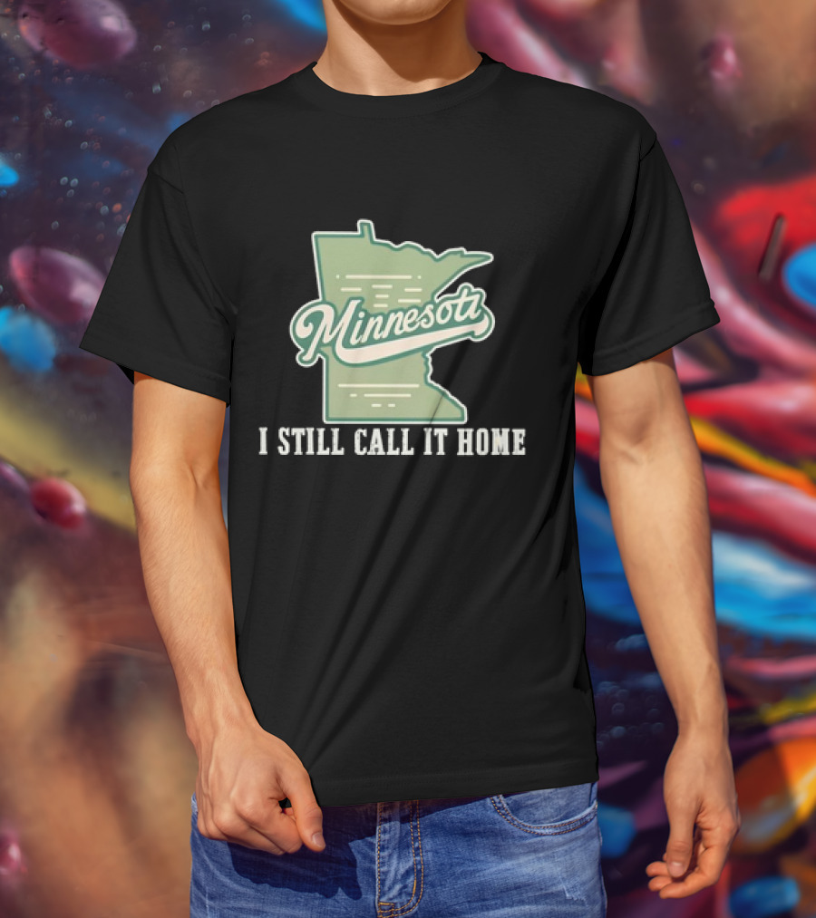 Minnesota Map I Still Call It Home T-Shirt