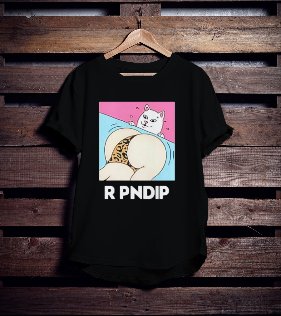 RIPNDIP Peaches And Nerm Silly Cat Leopard Print T-Shirt
