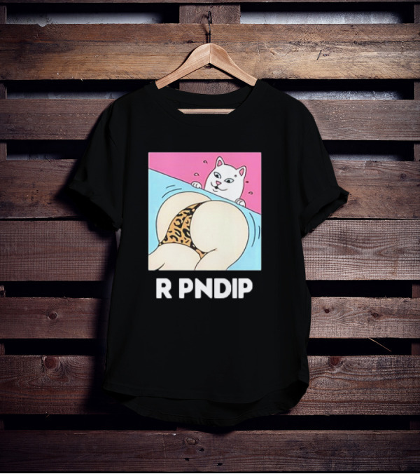 RIPNDIP Peaches And Nerm Silly Cat Leopard Print T-Shirt