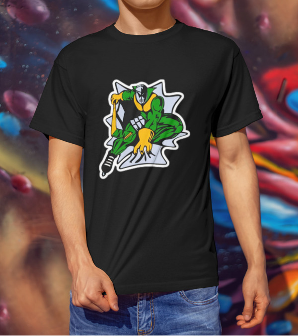 Spider Knight Hockey Sublimated Toddler Jersey Green And Yellow T-Shirt