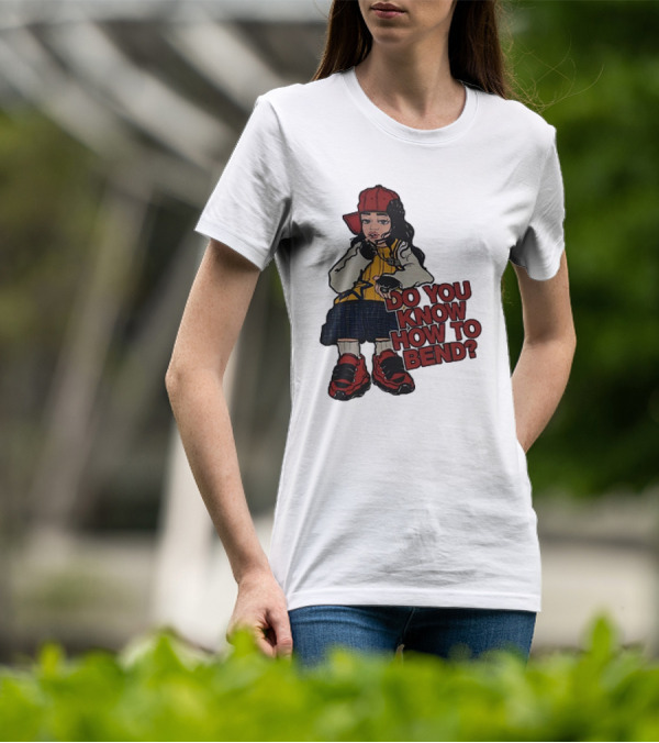 Do You Know How To Bend? Girl With Red Cap And Sneakers T-Shirt