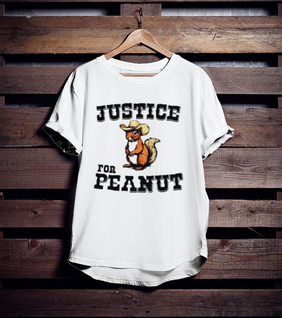 Justice For Peanut Cowboy Squirrel T-Shirt