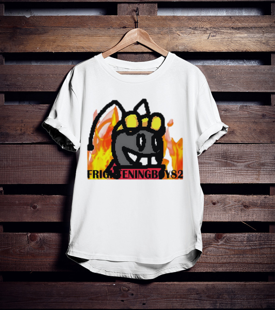 Moth FrighteningBoy82 Fire Background T-Shirt
