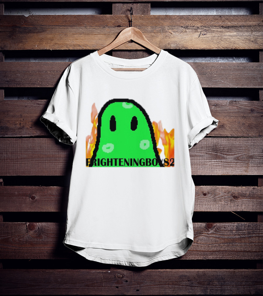 FRIGHTENINGBOY82 Slime With Fire Background T-Shirt
