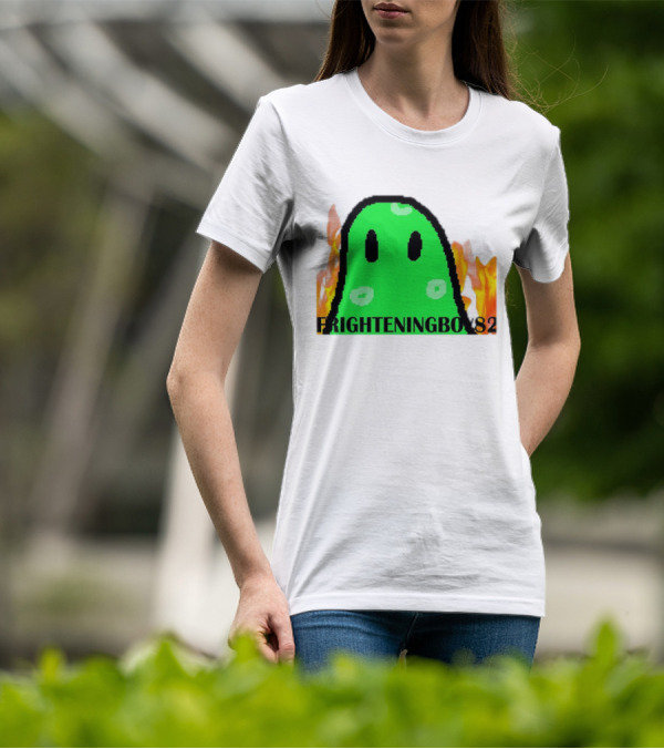 FRIGHTENINGBOY82 Slime With Fire Background T-Shirt