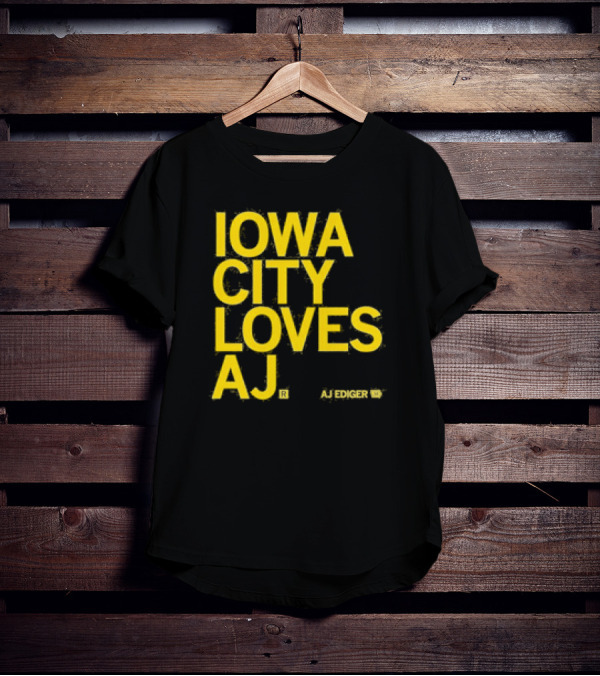Iowa City Loves AJ Ediger T-Shirt