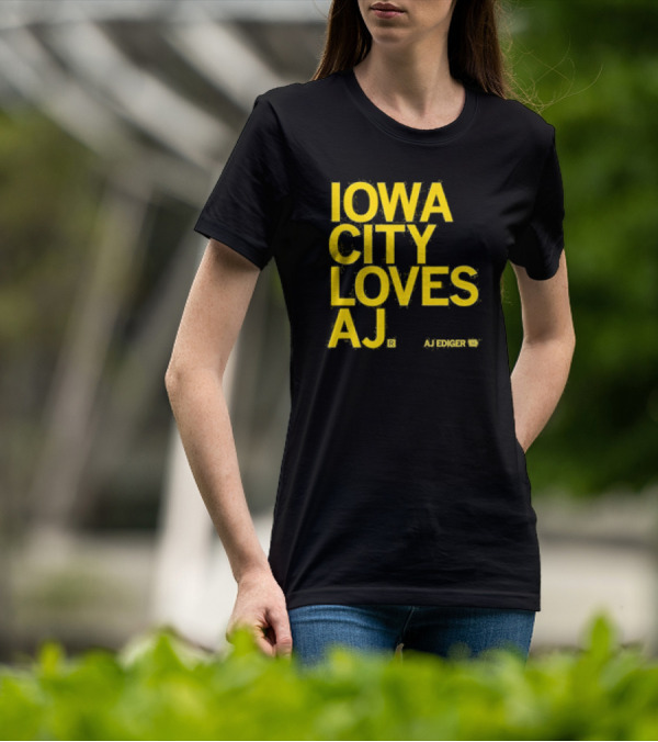 Iowa City Loves AJ Ediger T-Shirt
