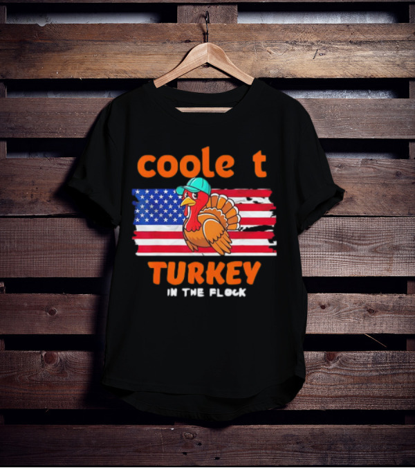 Cool Turkey USA Flag In The Flock T-Shirt