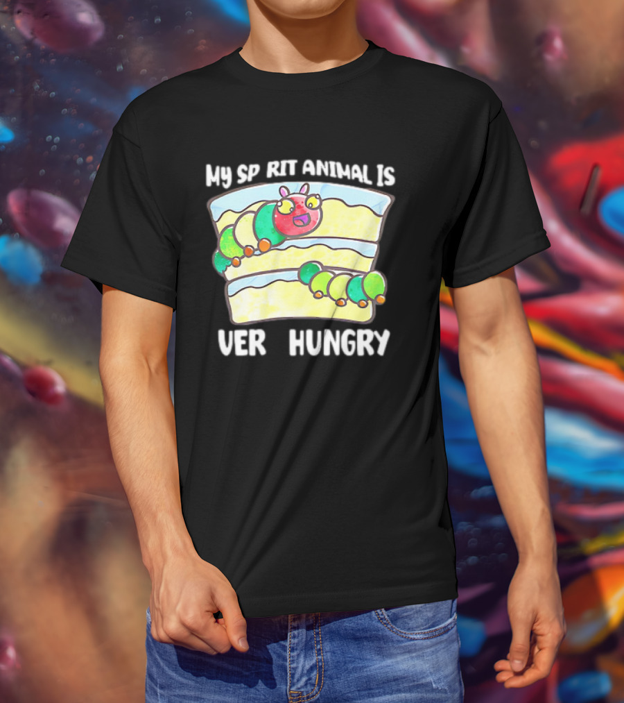 My Spirit Animal Is Very Hungry Caterpillar Cake Slice T-Shirt