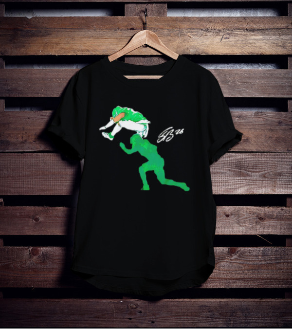 Philadelphia Eagles NFL Saquon Barkley SB26 The Reverse Hurdle Vintage T-Shirt