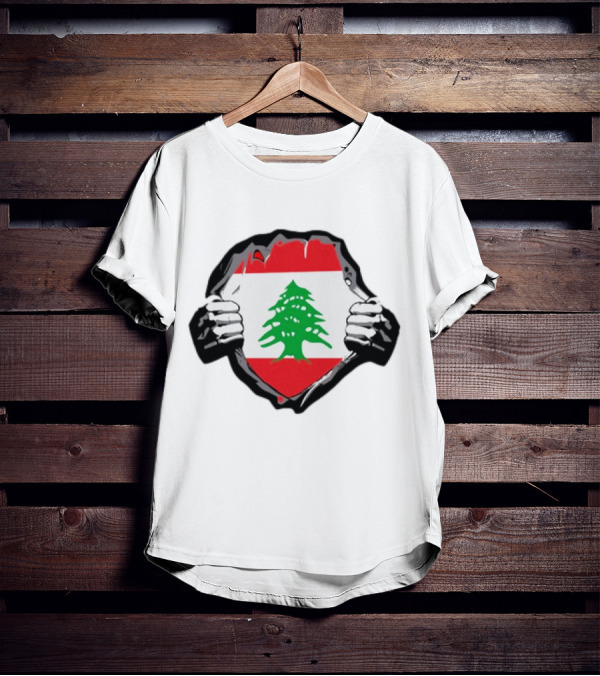 Lebanon Flag Lebanese Roots Cedar Pride Emblem T-Shirt