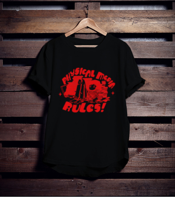 Lid The Kid Physical Media Rules Retro Classic Stack T-Shirt