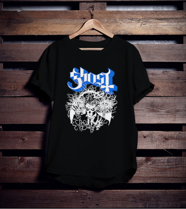 Ghost Nikola Tesla Papa Emeritus Horror Electric Skeleton T-Shirt