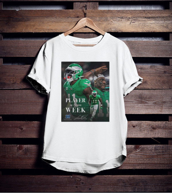 Arthur Juan Brown Philadelphia Eagles NFL Player Of The Week T-Shirt