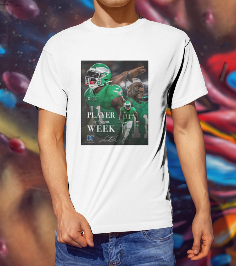 Arthur Juan Brown Philadelphia Eagles NFL Player Of The Week T-Shirt