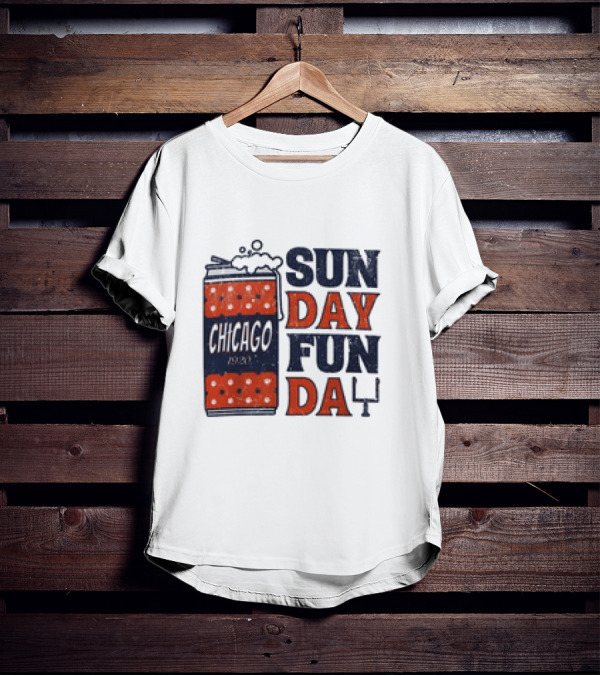 Chicago Sunday Fun Day 1923 Football Can T-Shirt