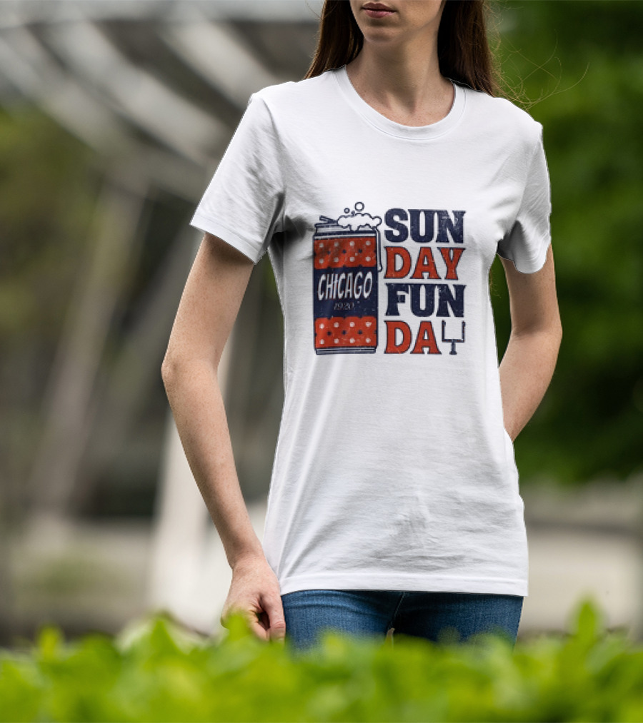 Chicago Sunday Fun Day 1923 Football Can T-Shirt