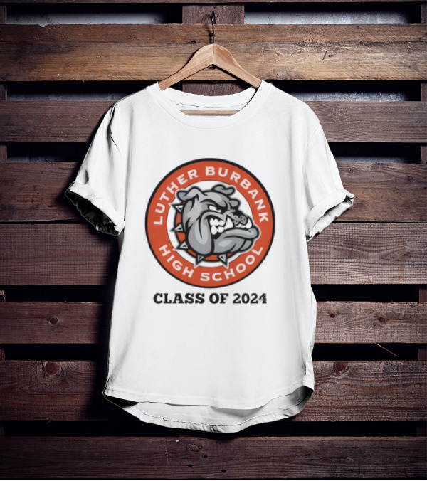 Luther Burbank High School Bulldog Emblem Class Of T-Shirt