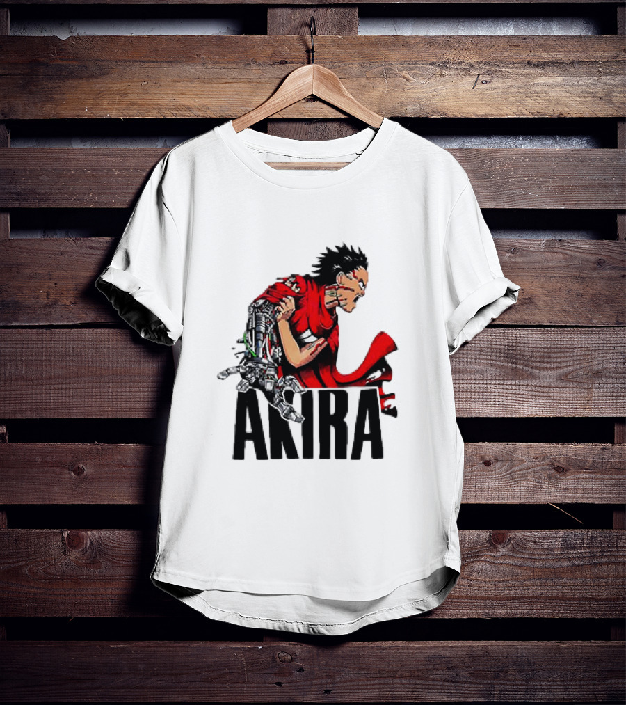 Akira Tetsuo Shima Cybernetic Arm Vintage 1980s Iconic Anime T-Shirt