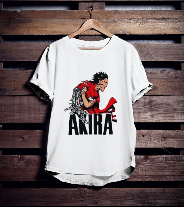Akira Tetsuo Shima Cybernetic Arm Vintage 1980s Iconic Anime T-Shirt