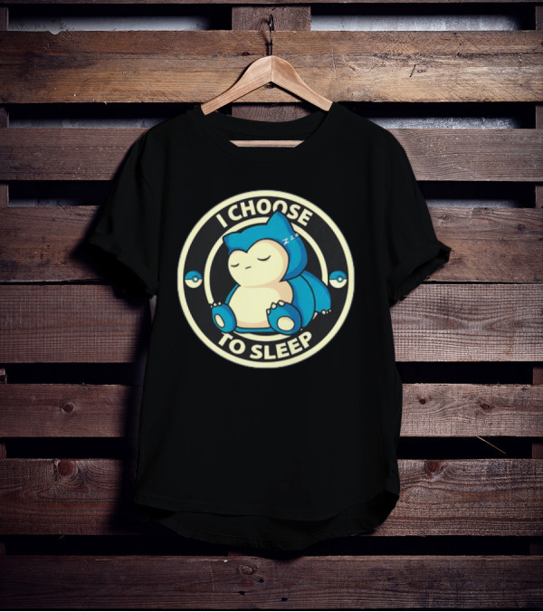 I Choose To Sleep Snorlax Pokémon T-Shirt