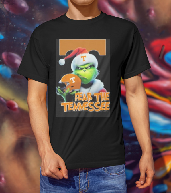 Grinch Fear The Tennessee Volunteers Christmas T-Shirt