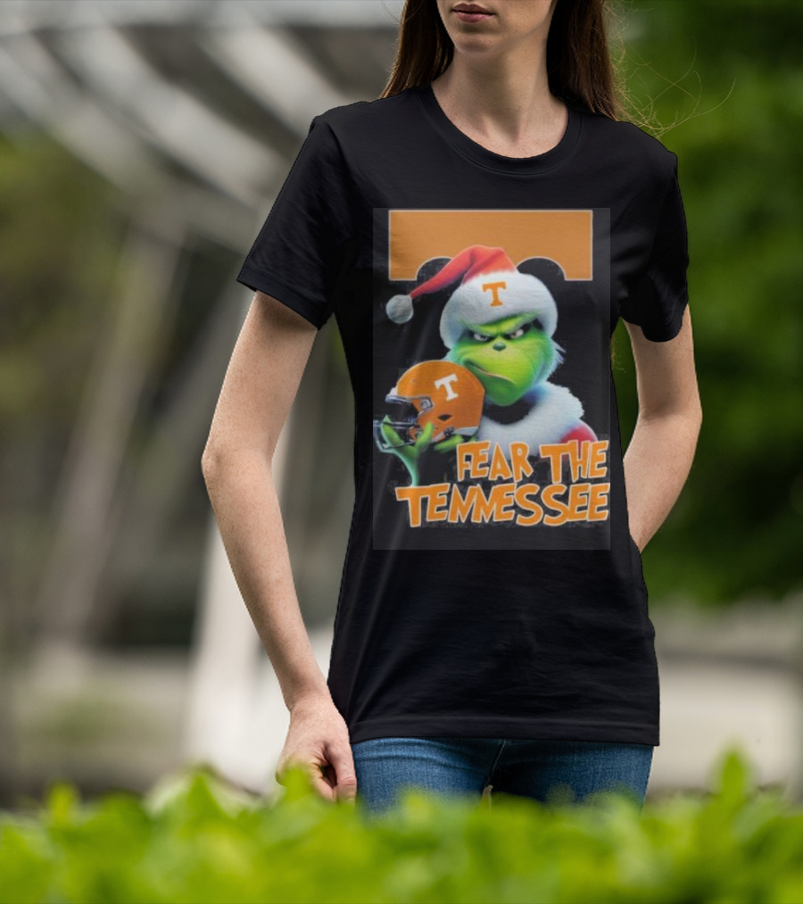 Grinch Fear The Tennessee Volunteers Christmas T-Shirt