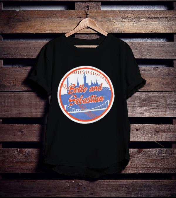 Belle And Sebastian New York Mets Skyline Baseball Bridge T-Shirt