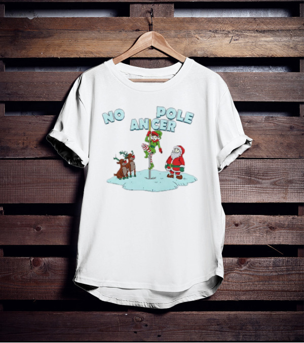 North Pole Dancer Christmas Santa Reindeer Fun T-Shirt