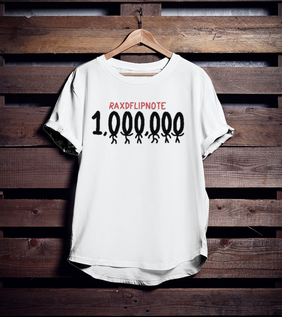 Raxdflipnote 1,000,000 Stick Figure T-Shirt