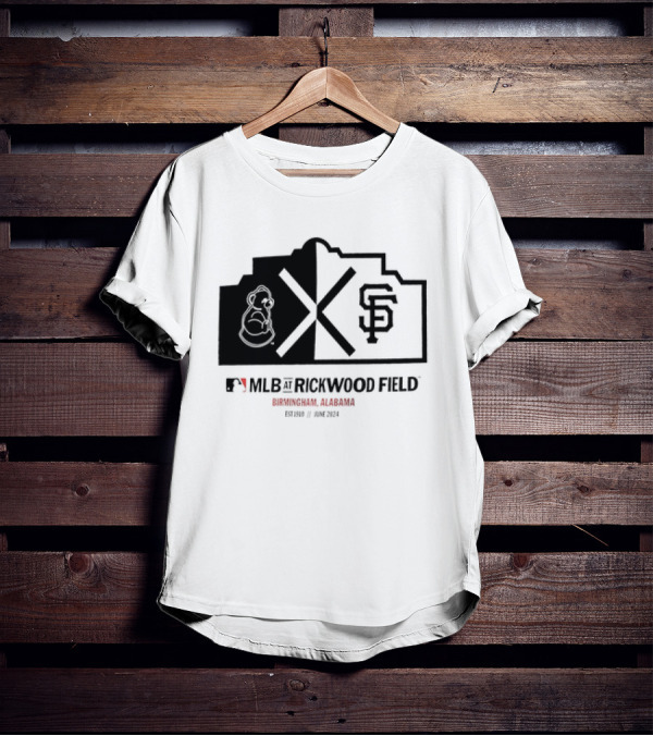 San Francisco Giants MLB Rickwood Field Birmingham Alabama June T-Shirt
