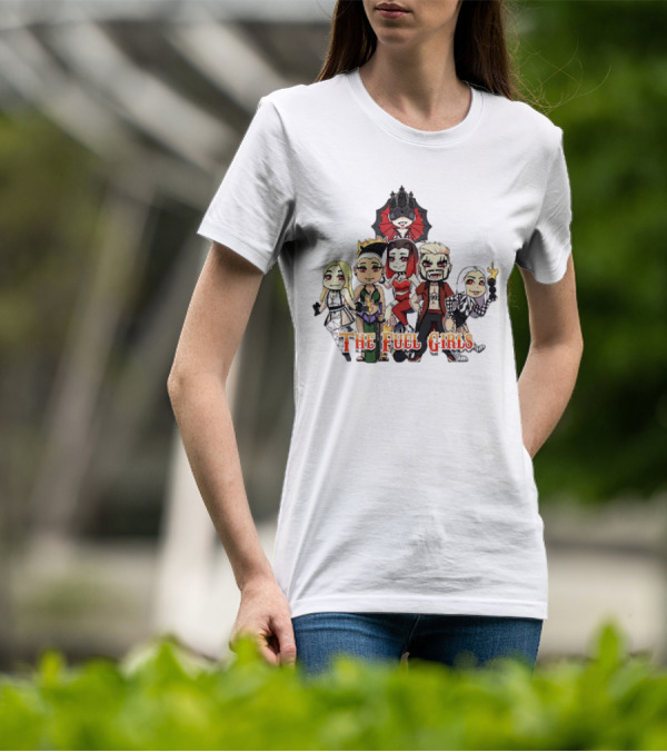 The Fuel Girls Team Classic Cartoon Characters T-Shirt