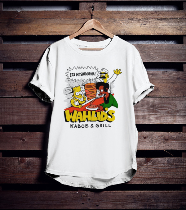 The Simpsons Wahlid's Eat My Shawarma Kabob And Grill T-Shirt