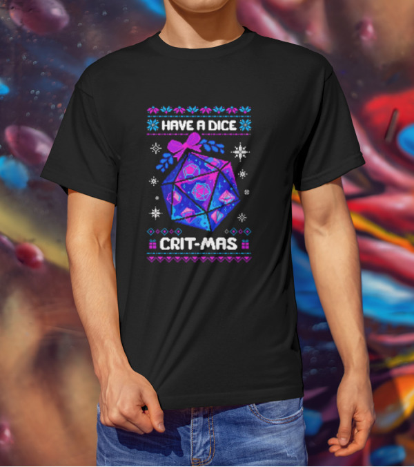 Have A Dice Crit-Mas Christmas D20 T-Shirt
