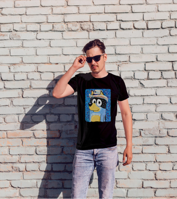 Heeler Family Van Gogh Bandit Van Dogh T-Shirt