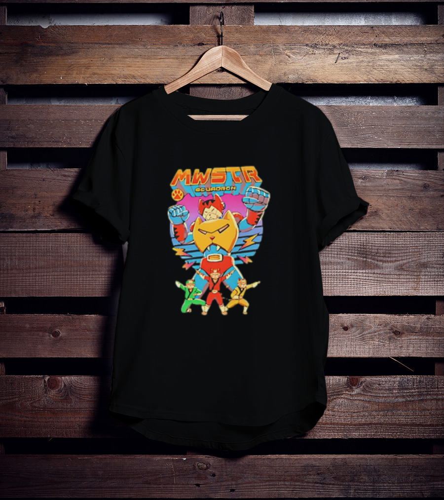 MWSTR Squadron Meowster Power Cat Team T-Shirt