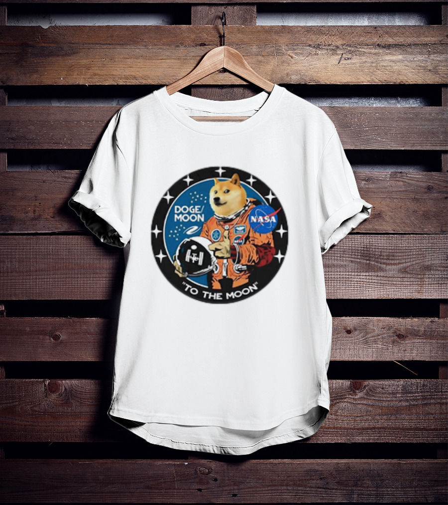 DOGE Moon NASA Astronaut Dogecoin To The Moon T-Shirt