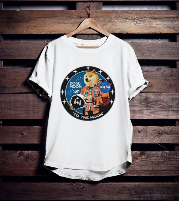 DOGE Moon NASA Astronaut Dogecoin To The Moon T-Shirt
